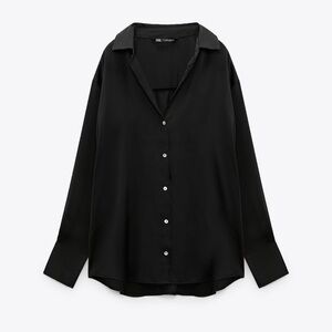 ZARA SATIN EFFECT SHIRT
BLACK